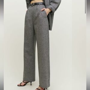 REFORMATION MONTAUK PANT NWT 6P, Black/grey